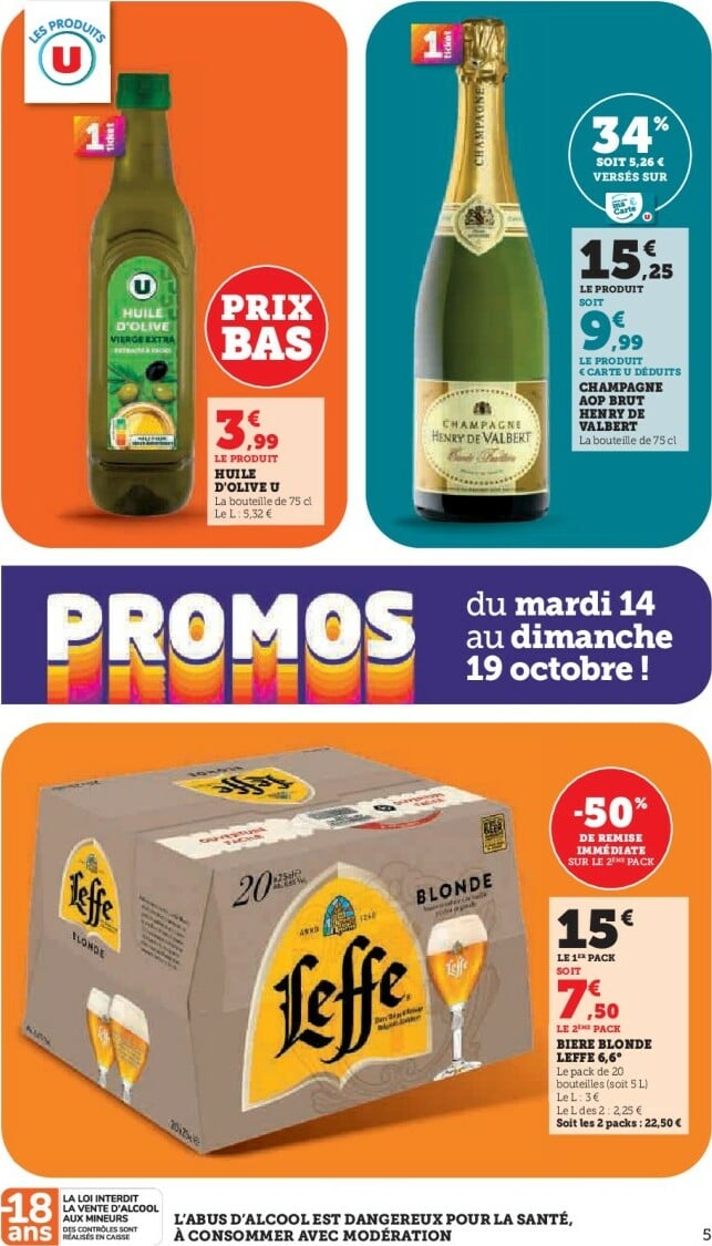 super-u - Catalogue Super U valable du 14/10 au 19/10 - page: 5