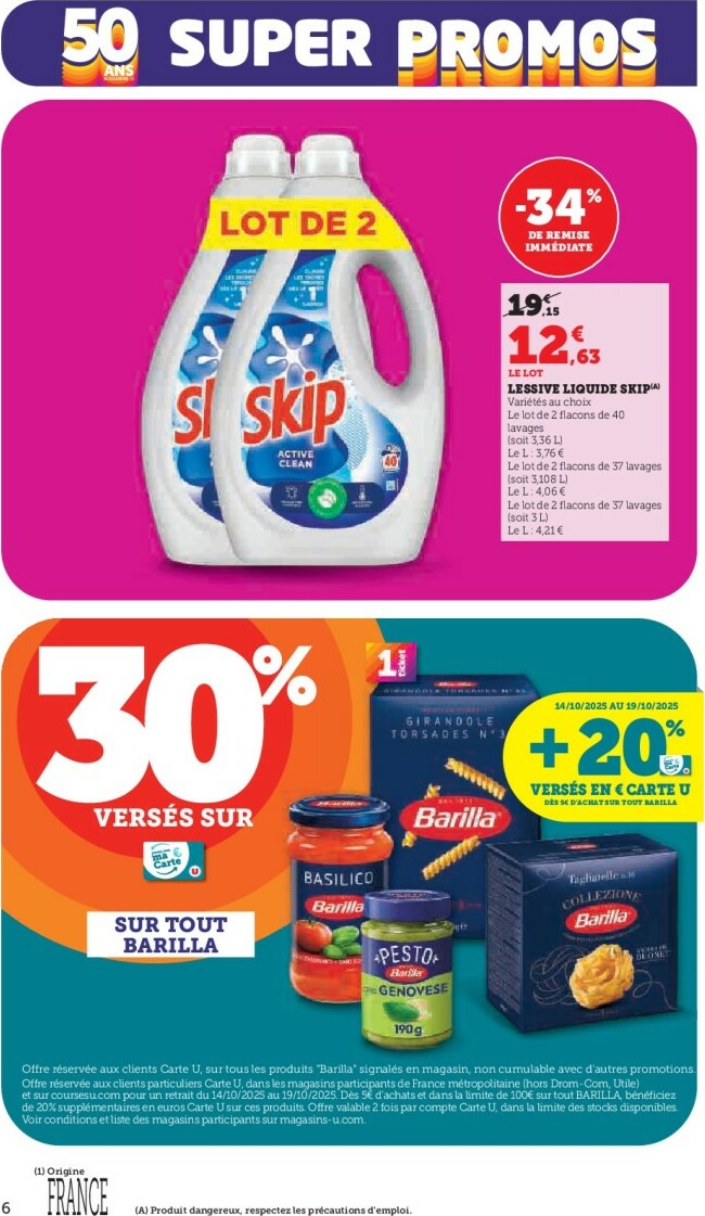 super-u - Catalogue Super U valable du 14/10 au 19/10 - page: 6
