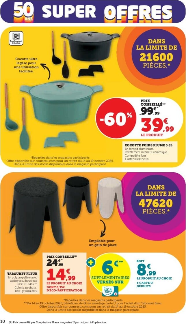 super-u - Catalogue Super U valable du 14/10 au 19/10 - page: 10