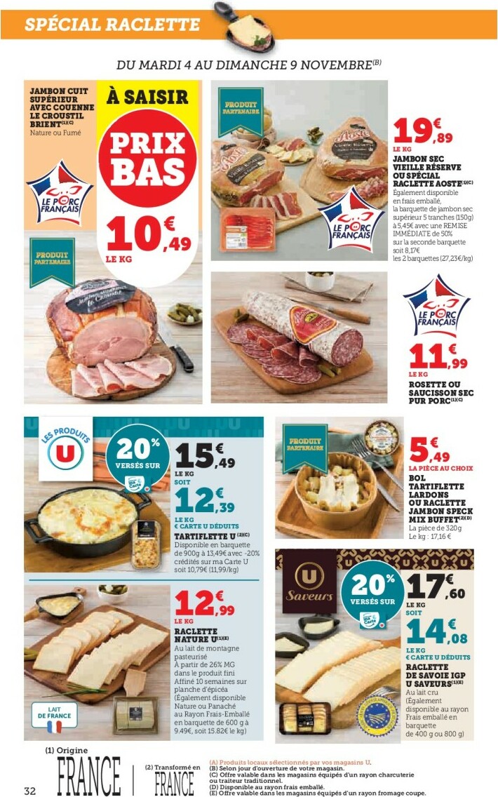 super-u - Catalogue Super U valable du 04/11 au 16/11 - page: 32