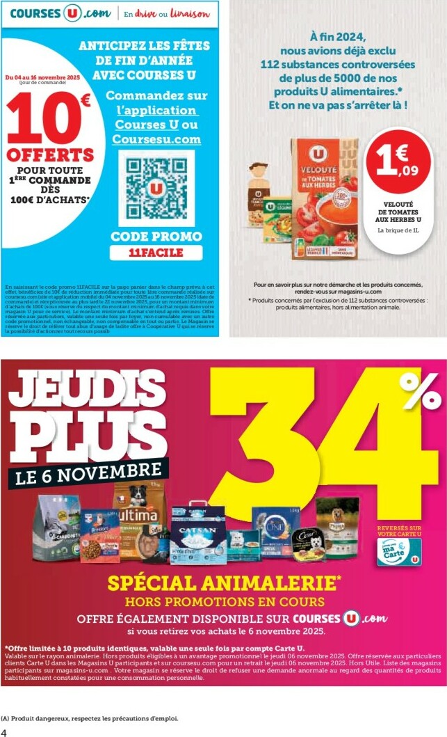 super-u - Catalogue Super U valable du 04/11 au 16/11 - page: 4