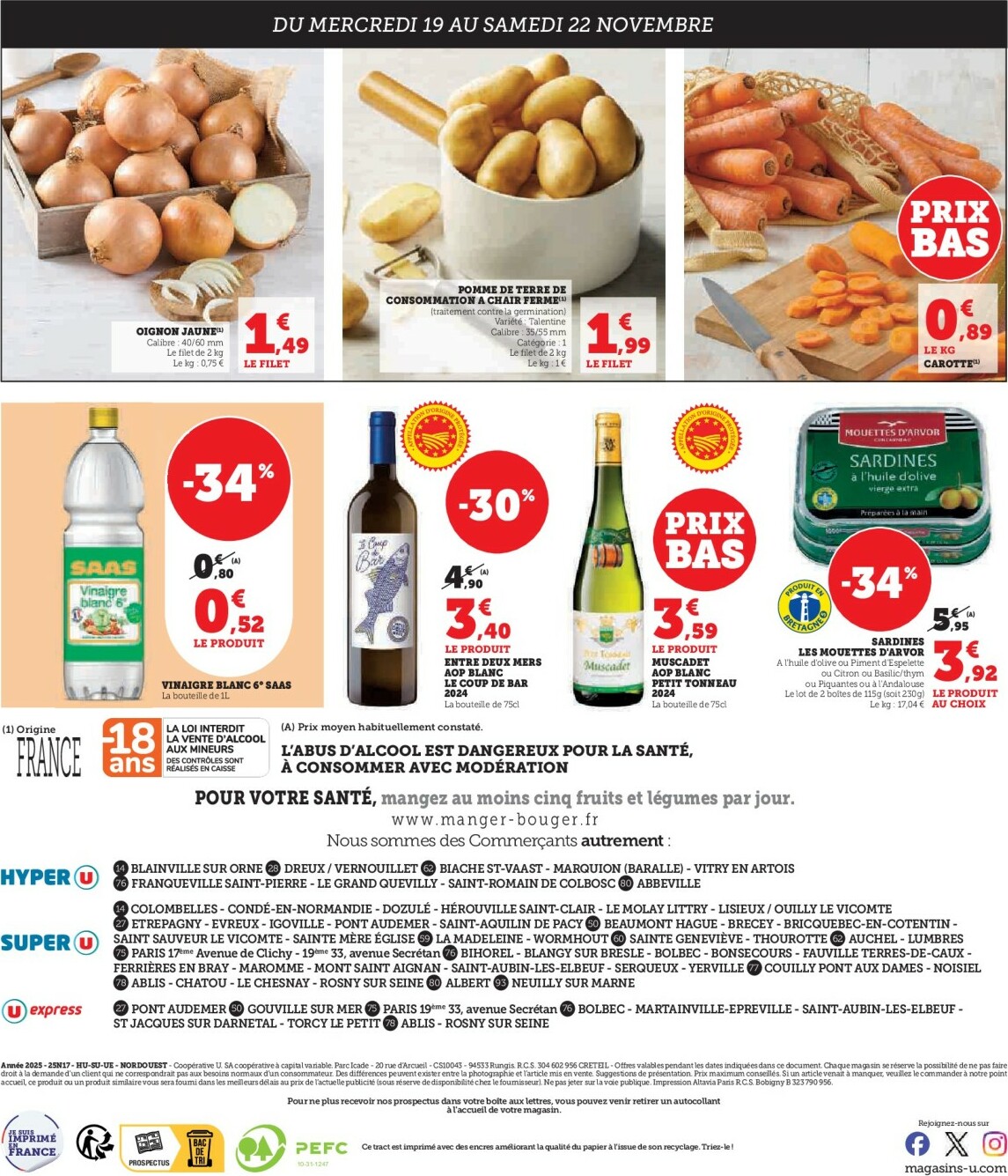 super-u - Catalogue Super U - Foire aux Harengs à prix bas valable du 19/11 au 23/11 - page: 2
