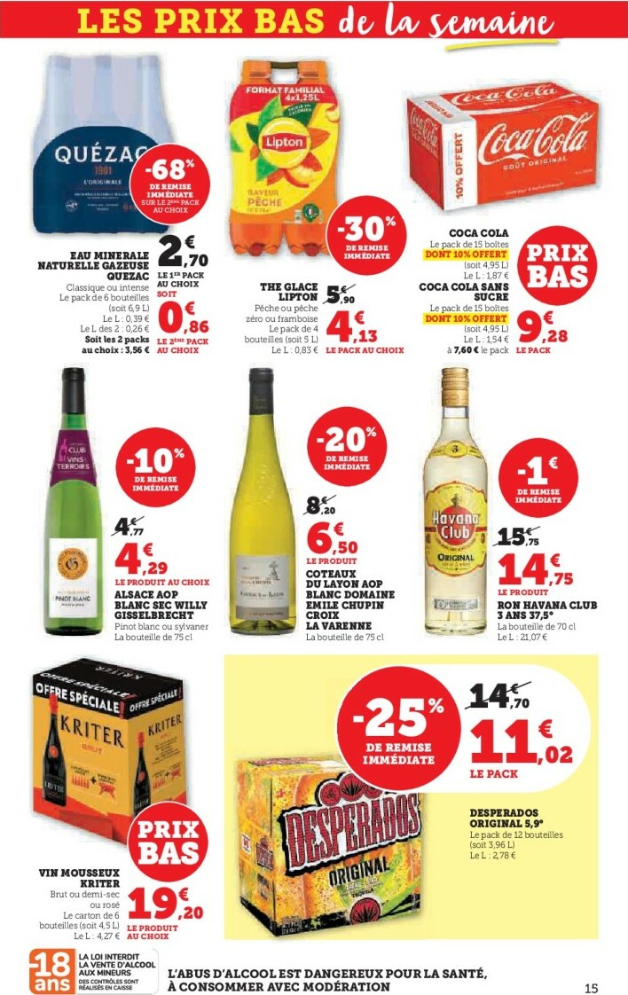 super-u - Catalogue Super U - Les prix bas de la semaine - PARIS valable du 18/11 au 30/11 - page: 15