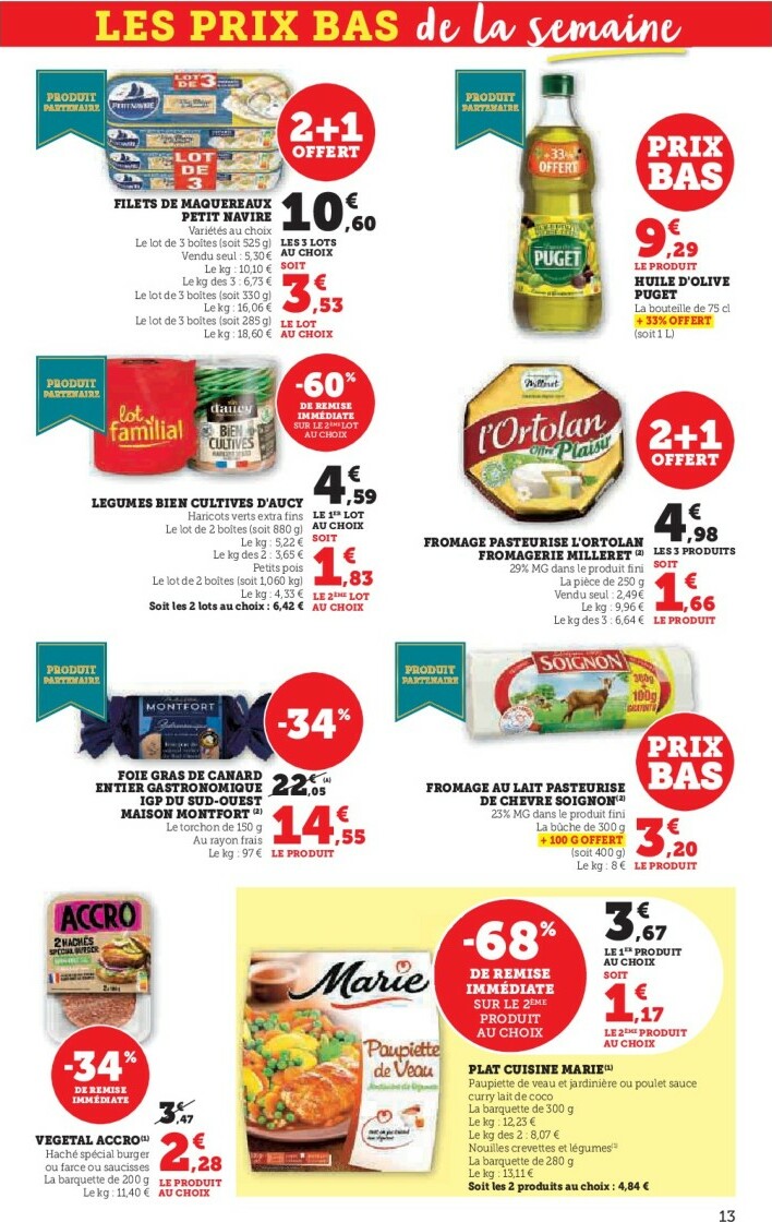 super-u - Catalogue Super U - Les prix bas de la semaine - PARIS valable du 18/11 au 30/11 - page: 13