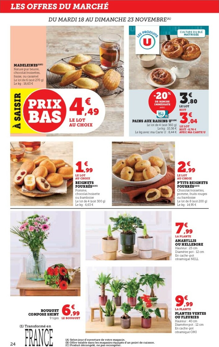 super-u - Catalogue Super U - Les prix bas de la semaine valable du 18/11 au 30/11 - page: 24