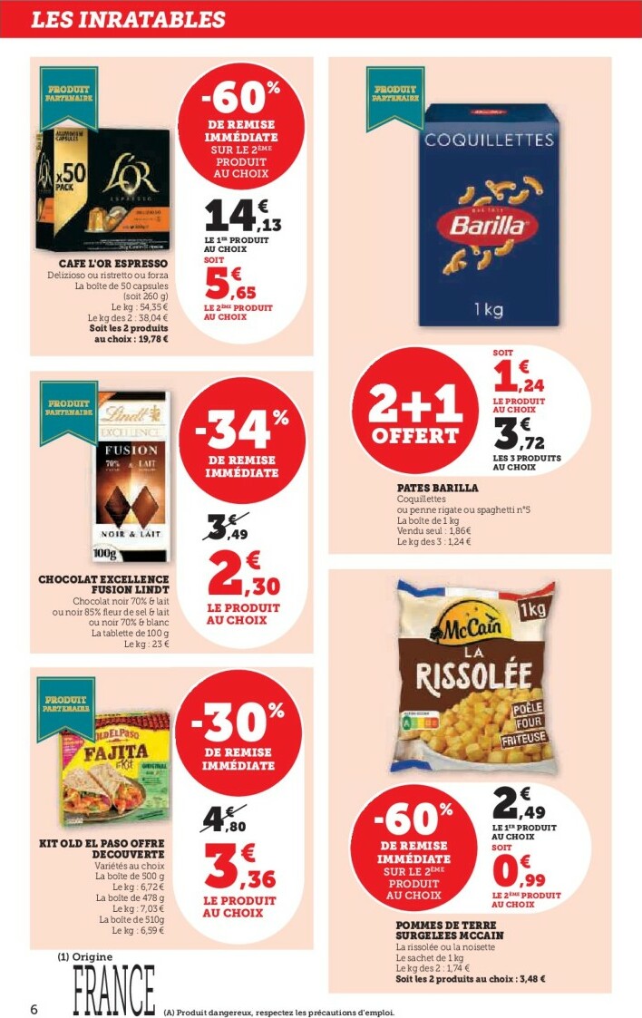 super-u - Catalogue Super U - Les prix bas de la semaine valable du 18/11 au 30/11 - page: 6