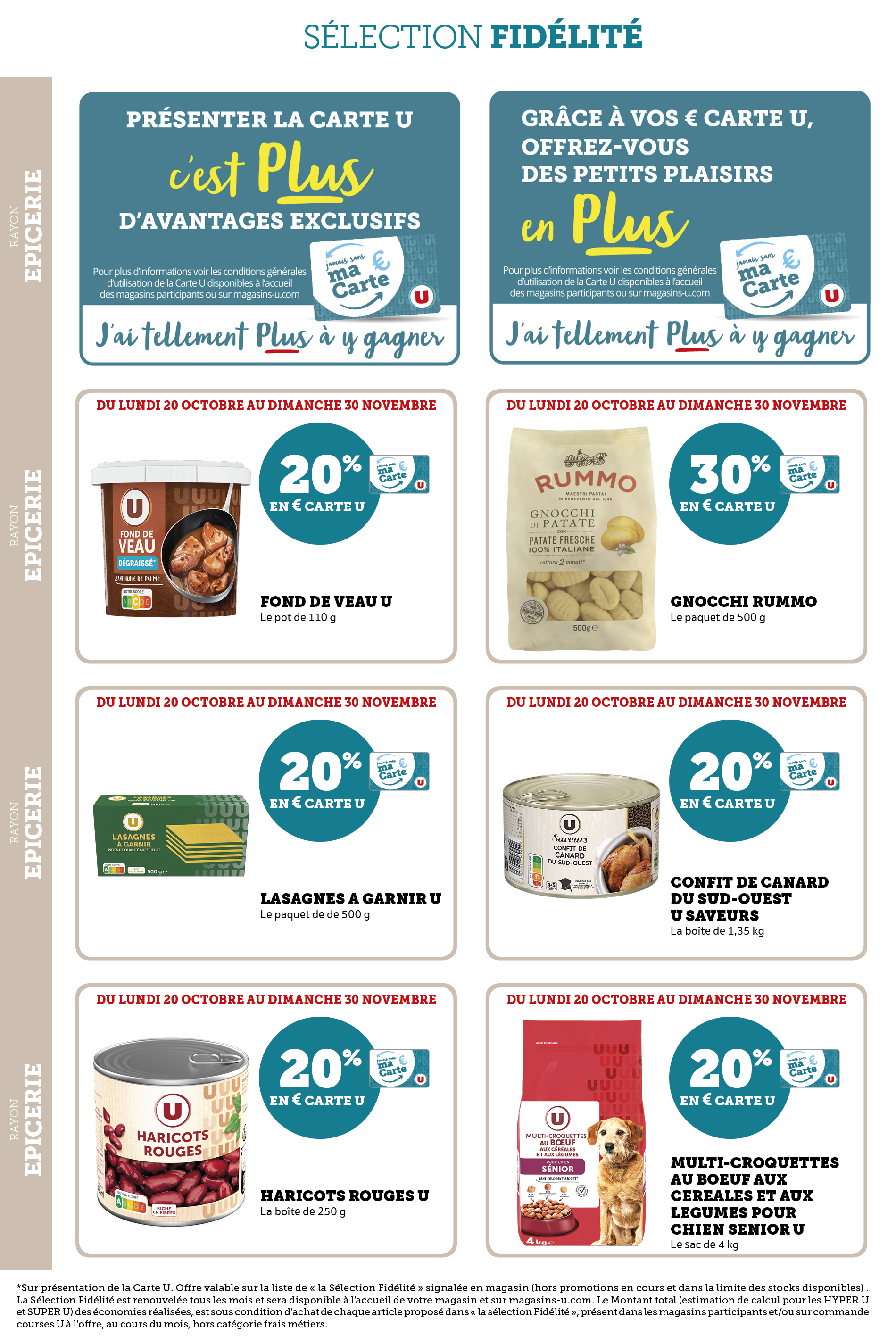 super-u - Catalogue Super U - Ma sélection Carte U valable du 20/10 au 30/11 - page: 24