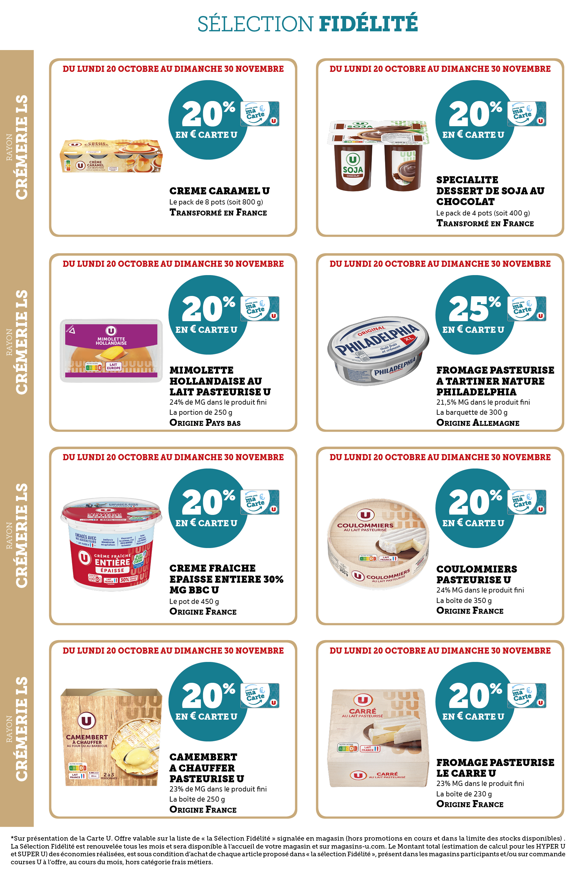 super-u - Catalogue Super U - Ma sélection Carte U valable du 20/10 au 30/11 - page: 6