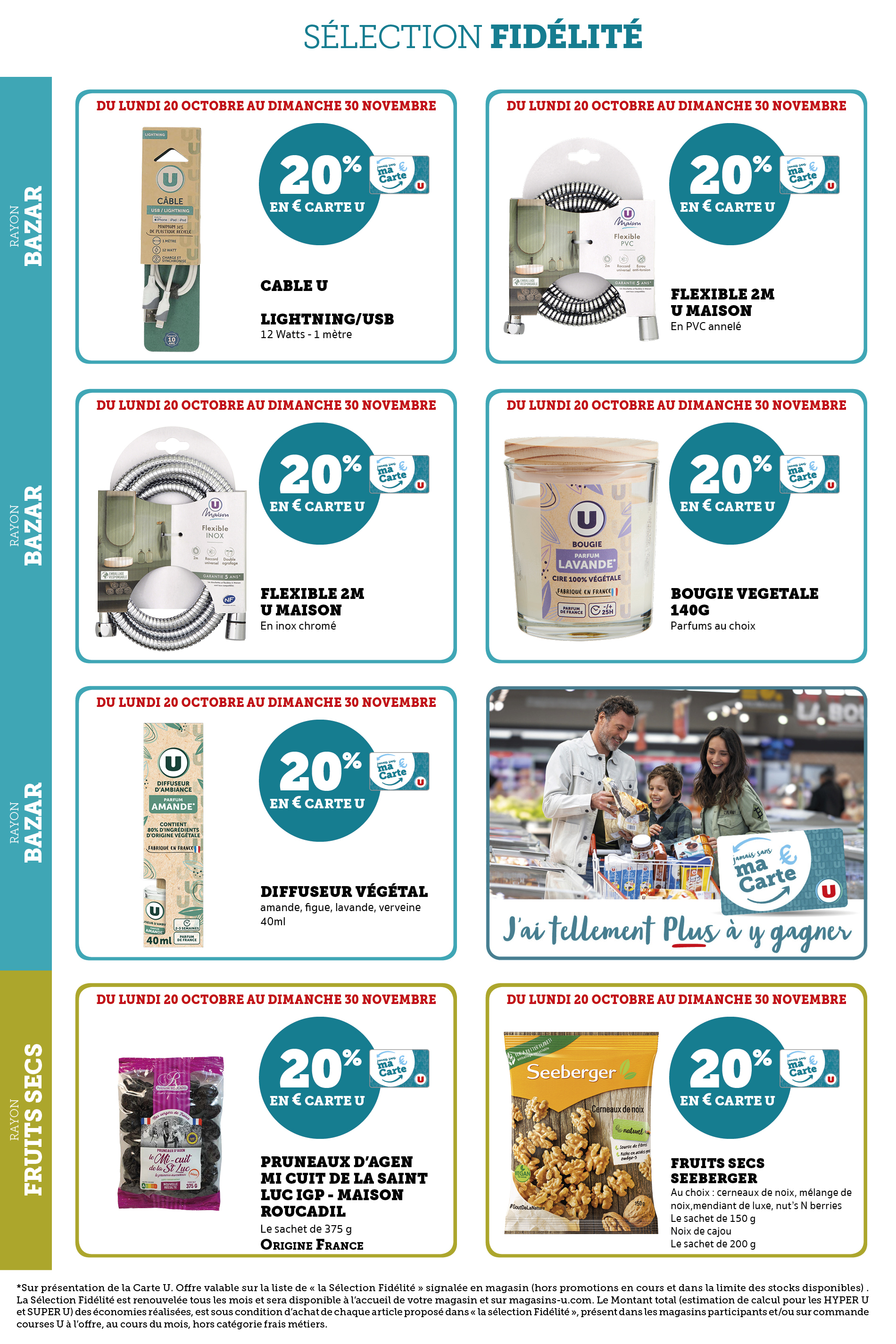 super-u - Catalogue Super U - Ma sélection Carte U valable du 20/10 au 30/11 - page: 42