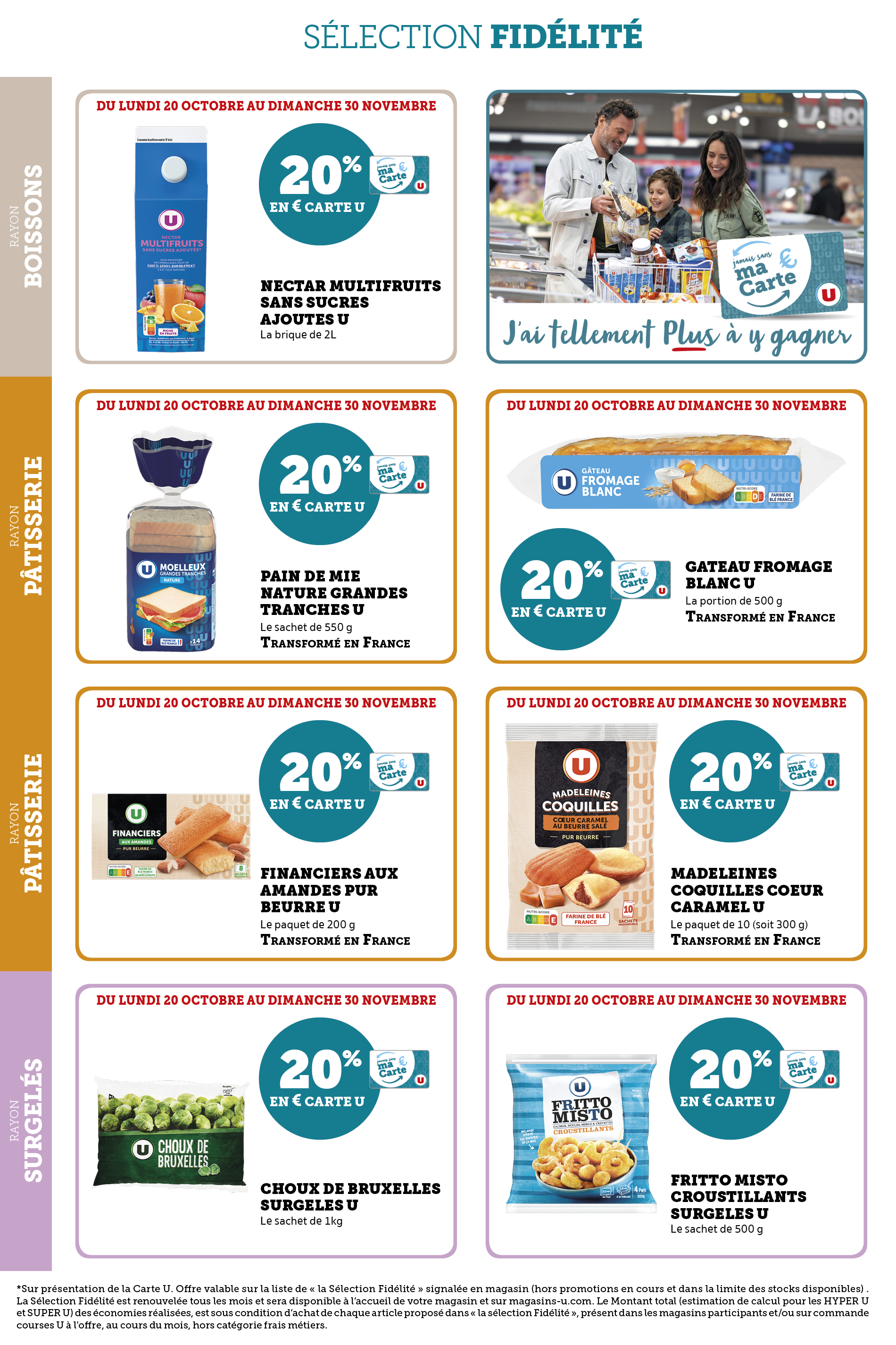 super-u - Catalogue Super U - Ma sélection Carte U valable du 20/10 au 30/11 - page: 38