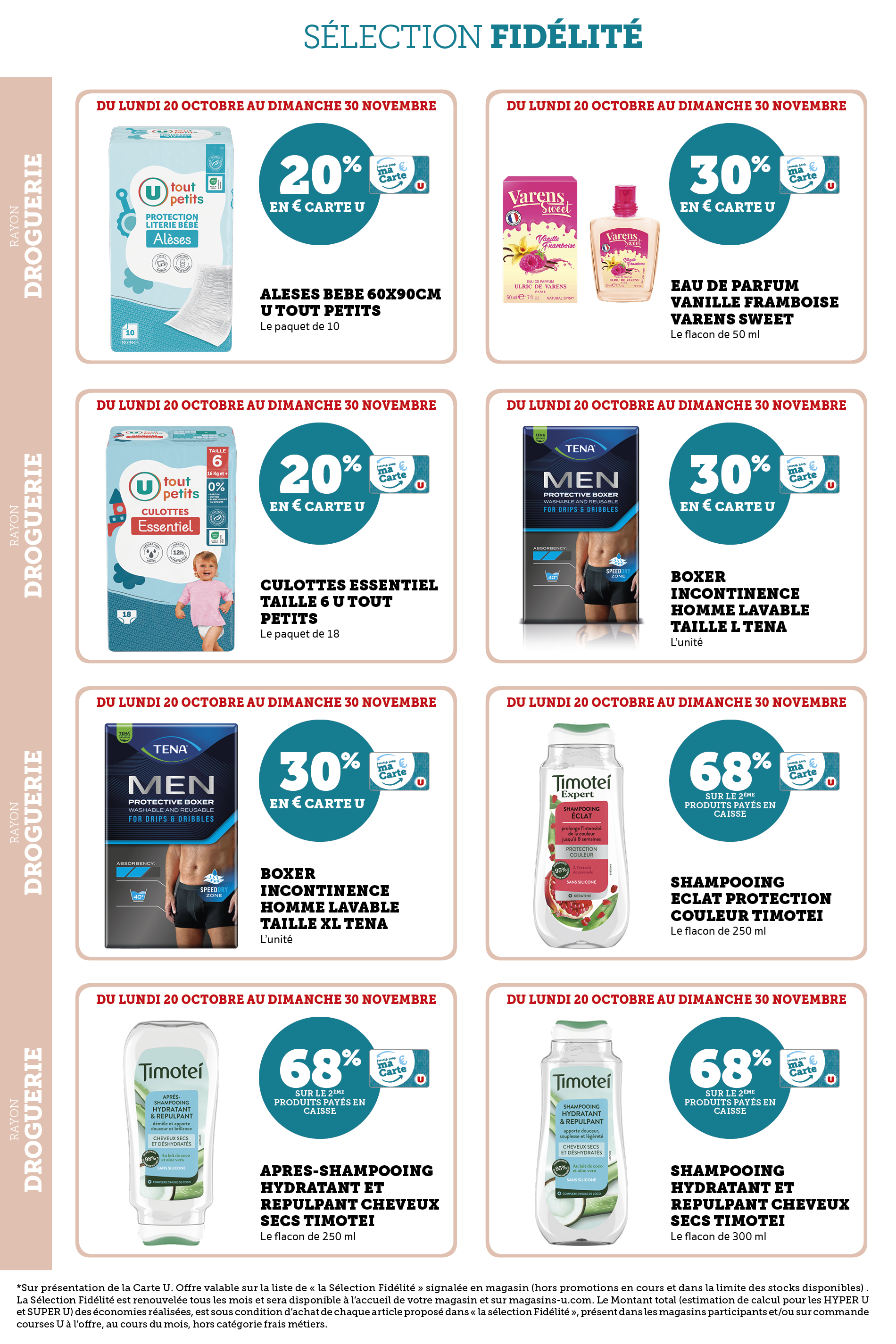 super-u - Catalogue Super U - Ma sélection Carte U valable du 20/10 au 30/11 - page: 12