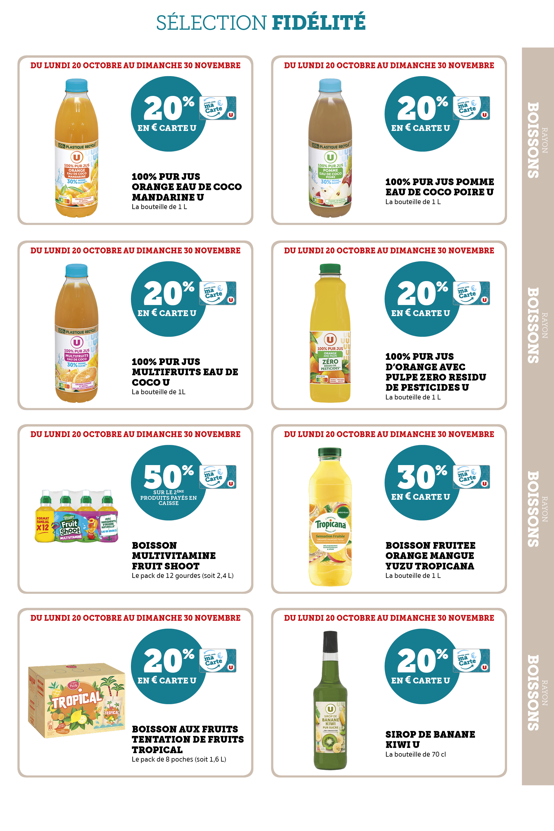 super-u - Catalogue Super U - Ma sélection Carte U valable du 20/10 au 30/11 - page: 37