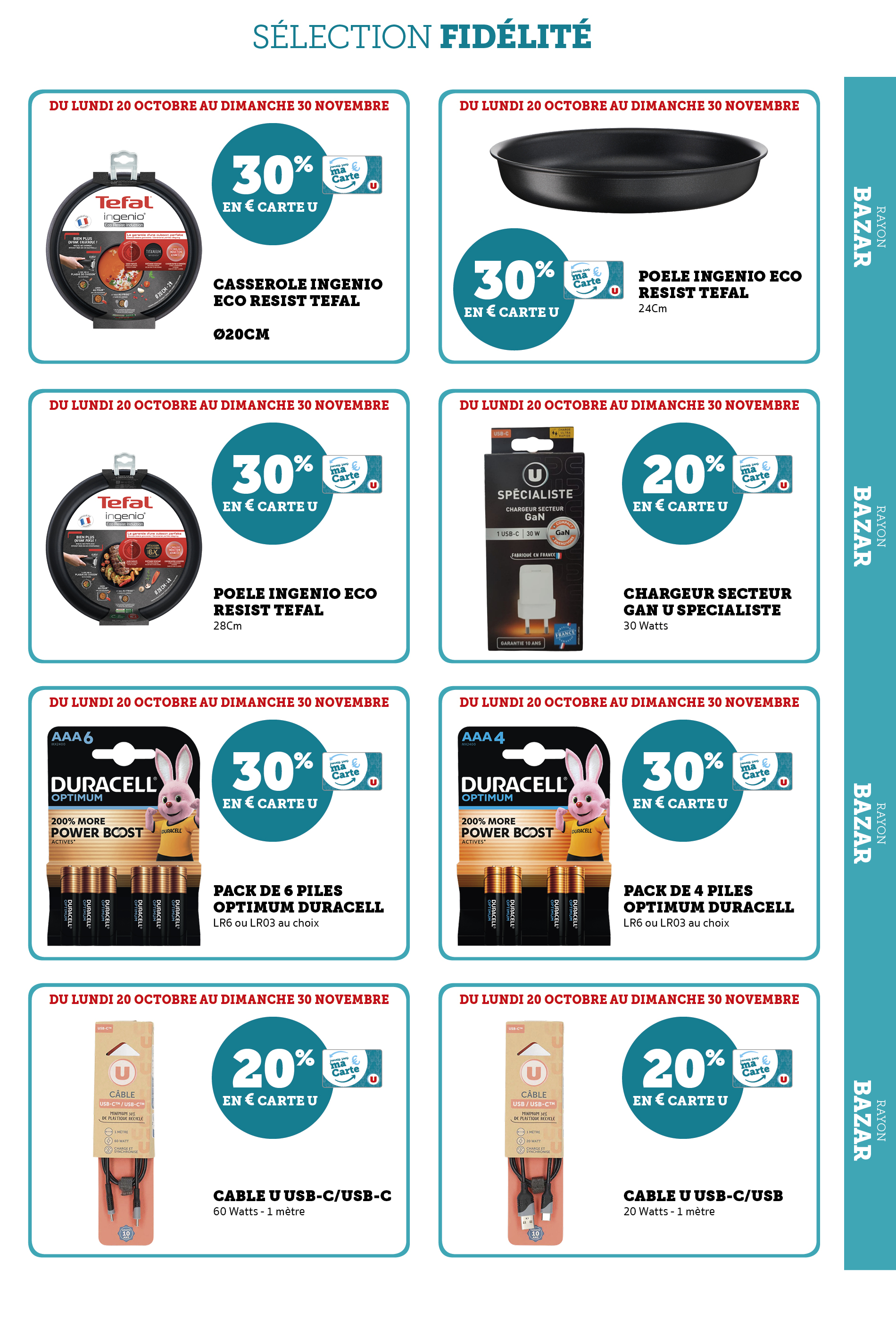 super-u - Catalogue Super U - Ma sélection Carte U valable du 20/10 au 30/11 - page: 41