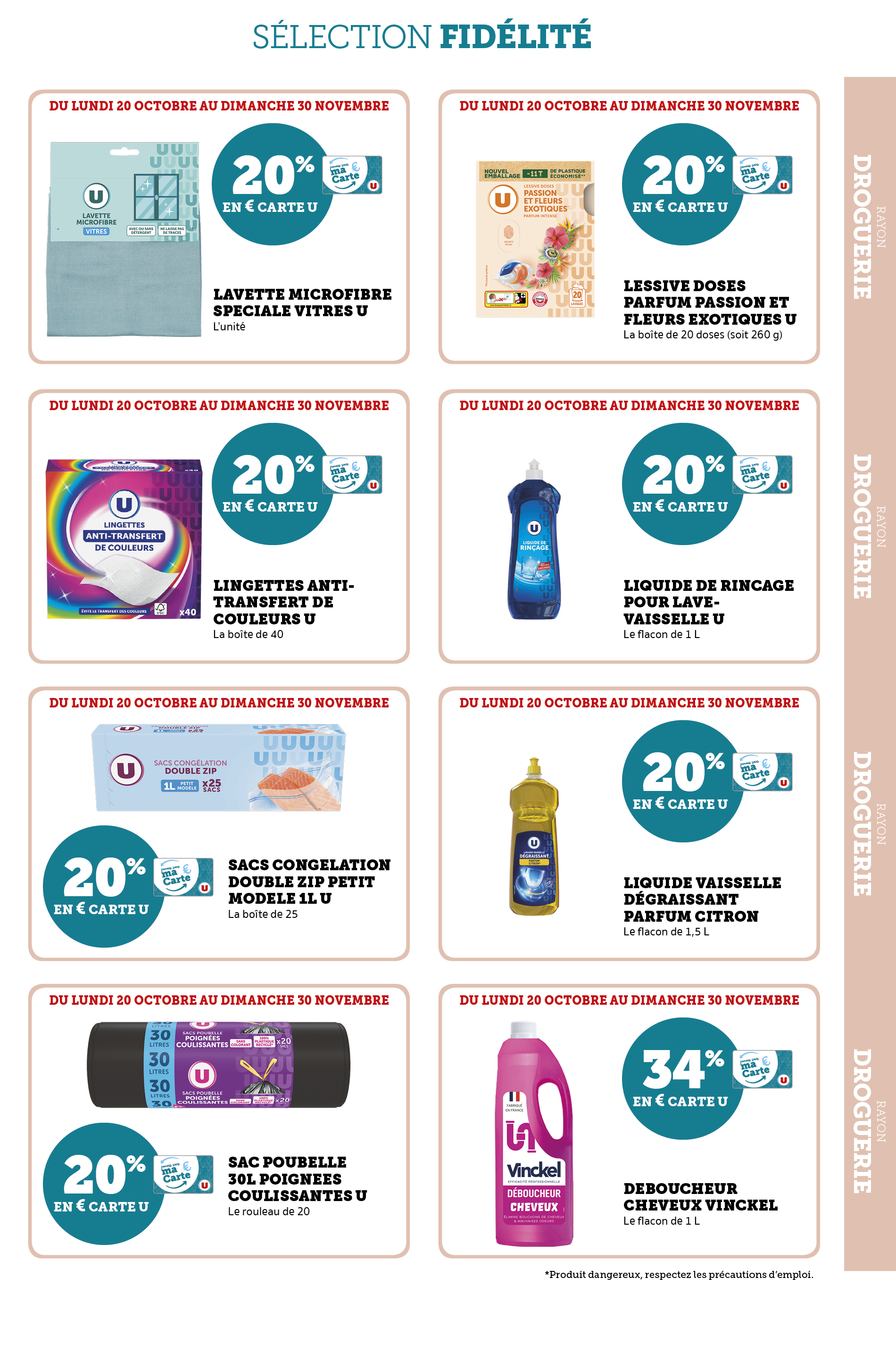 super-u - Catalogue Super U - Ma sélection Carte U valable du 20/10 au 30/11 - page: 9