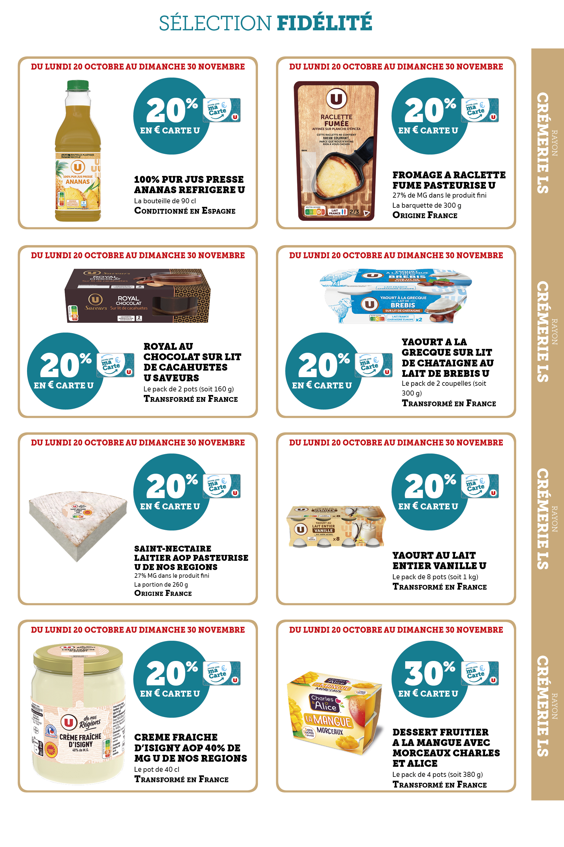 super-u - Catalogue Super U - Ma sélection Carte U valable du 20/10 au 30/11 - page: 7