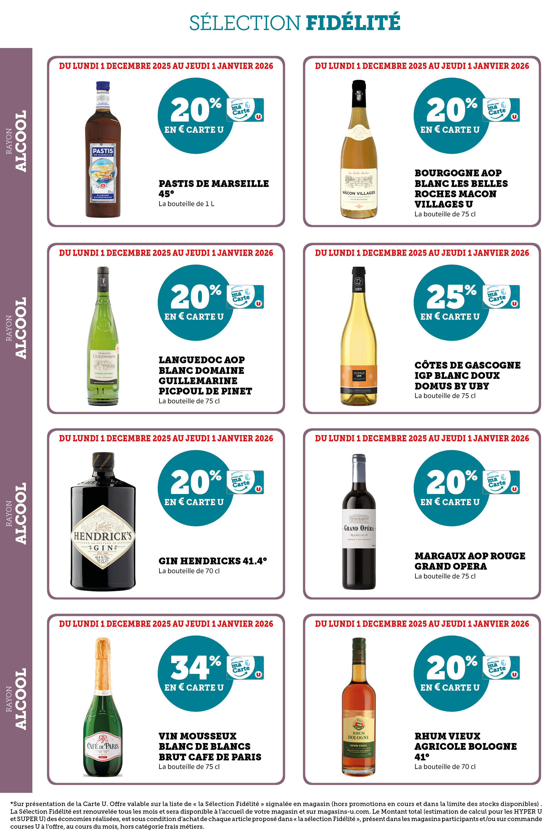 super-u - Catalogue Super U - Ma sélection Carte U décembre valable du 01/12 au 01/01 - page: 32