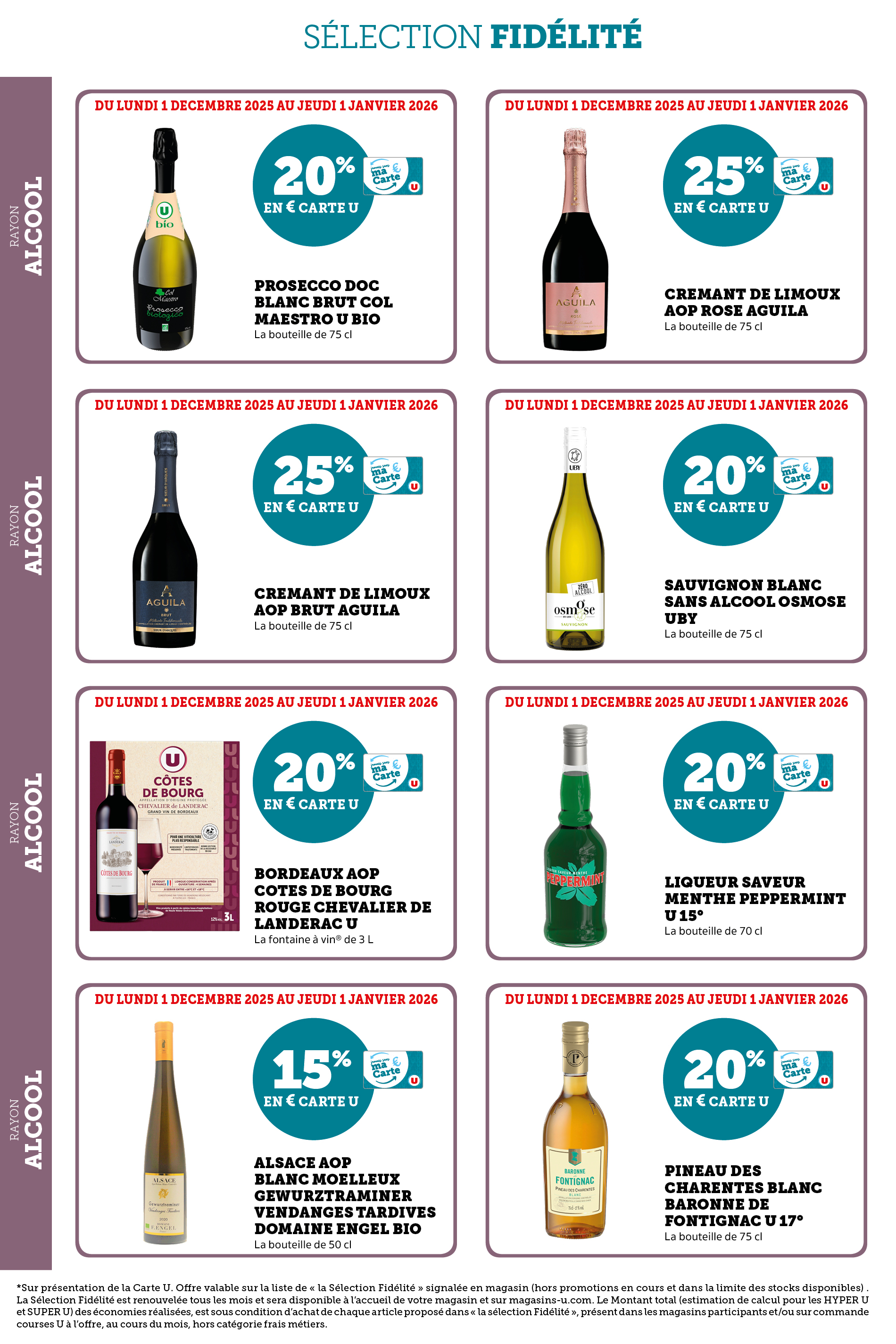 super-u - Catalogue Super U - Ma sélection Carte U décembre valable du 01/12 au 01/01 - page: 34