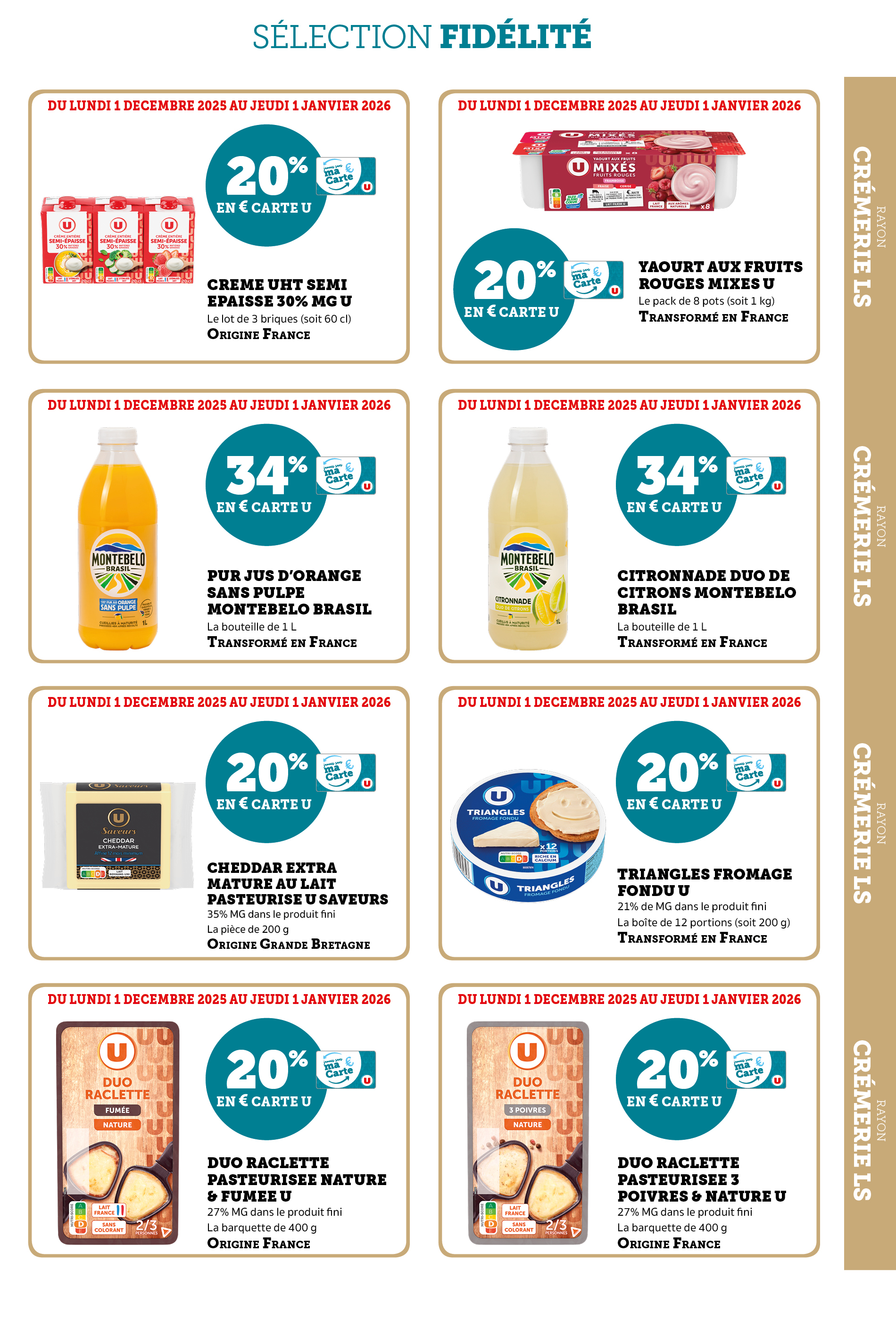 super-u - Catalogue Super U - Ma sélection Carte U décembre valable du 01/12 au 01/01 - page: 5