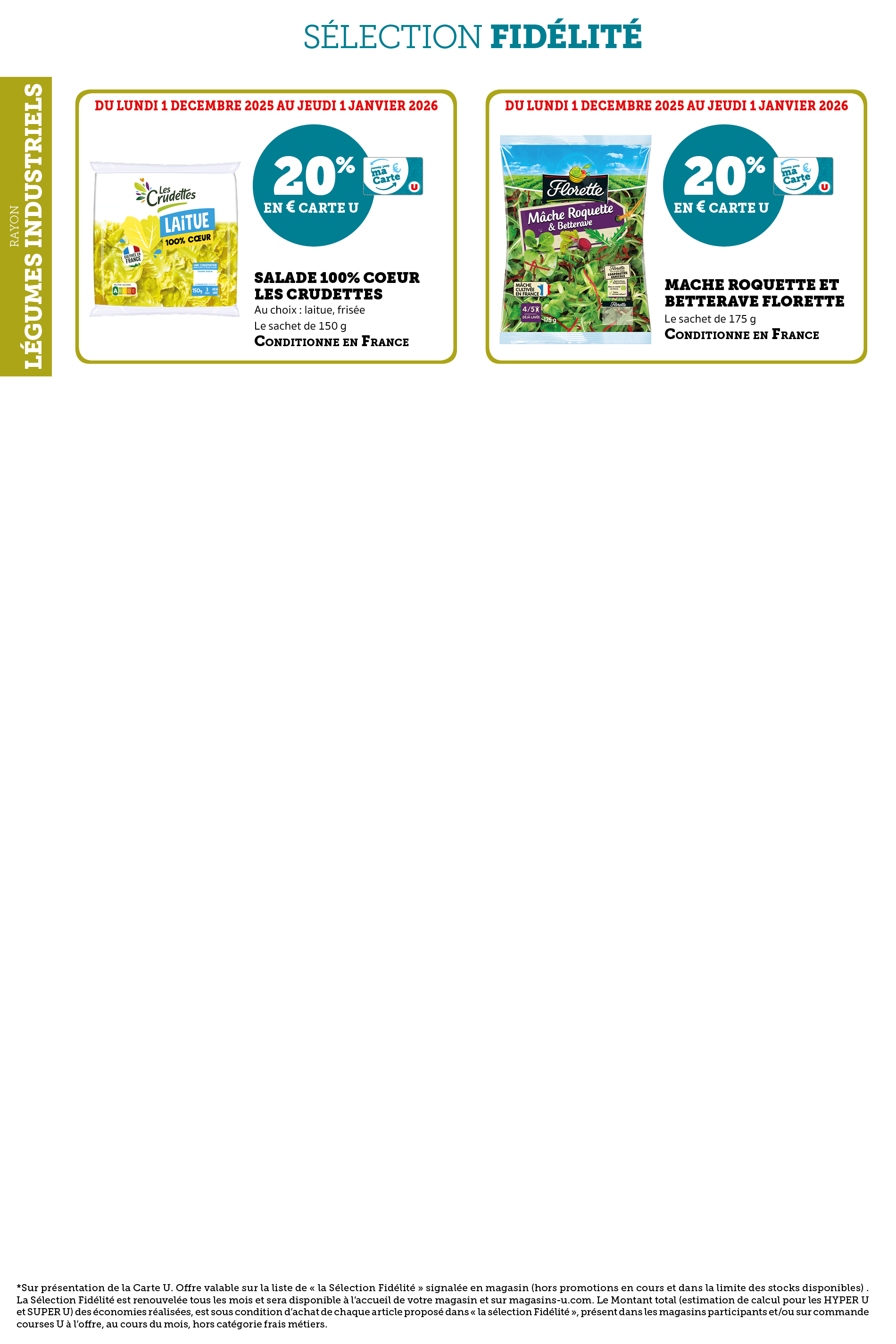 super-u - Catalogue Super U - Ma sélection Carte U décembre valable du 01/12 au 01/01 - page: 42