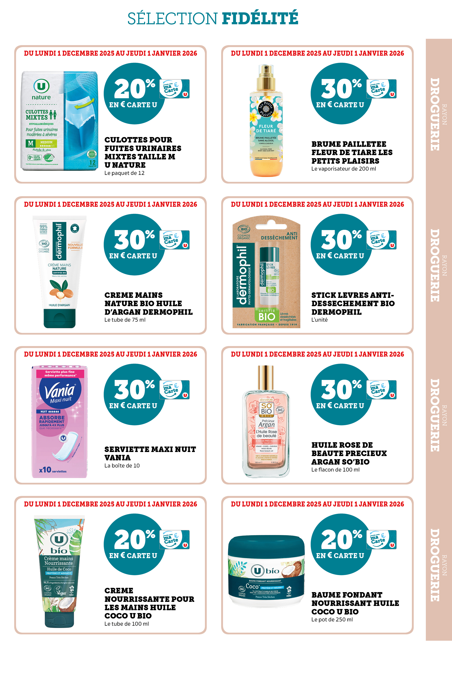 super-u - Catalogue Super U - Ma sélection Carte U décembre valable du 01/12 au 01/01 - page: 13