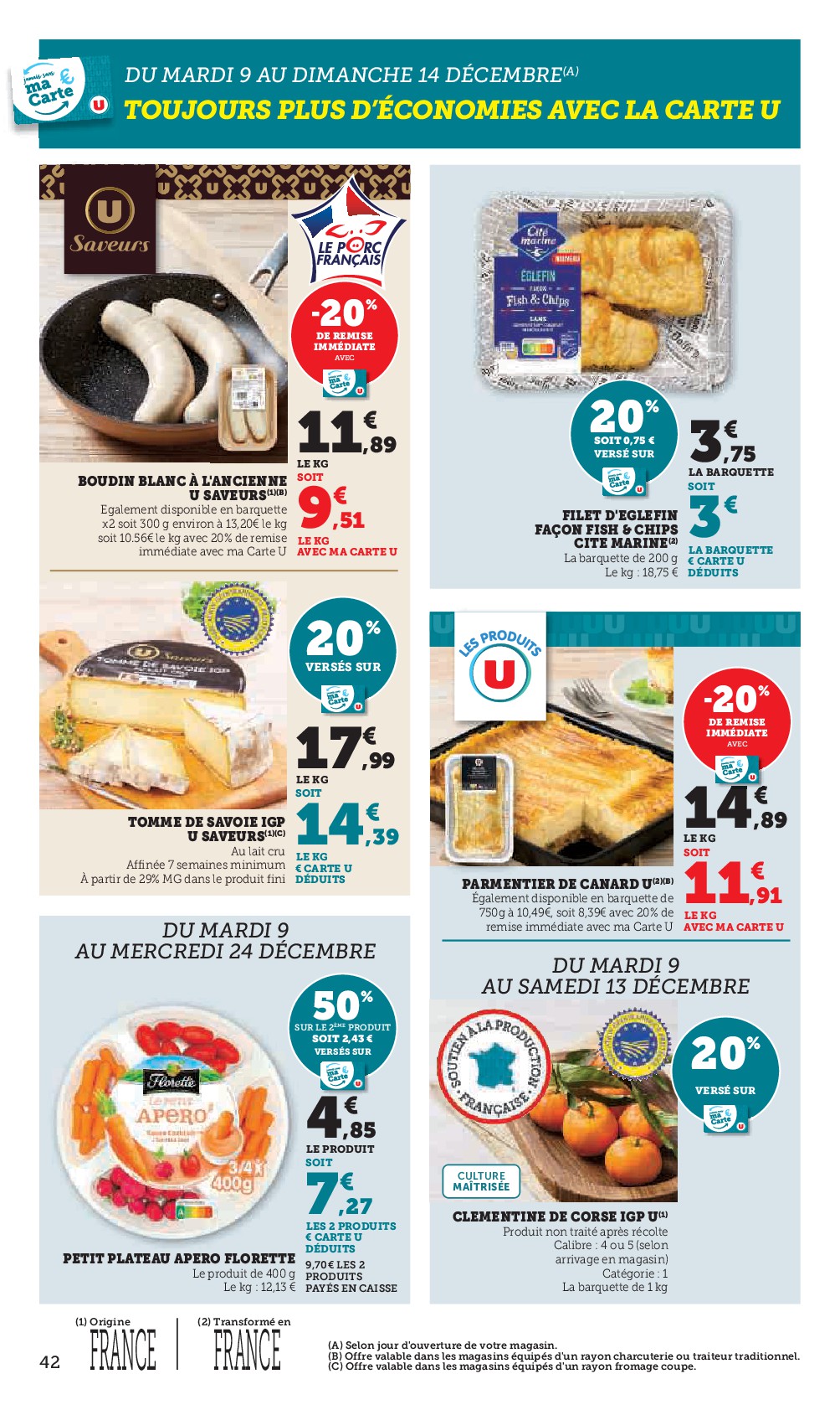 super-u - Catalogue Super U valable du 09/12 au 24/12 - page: 42