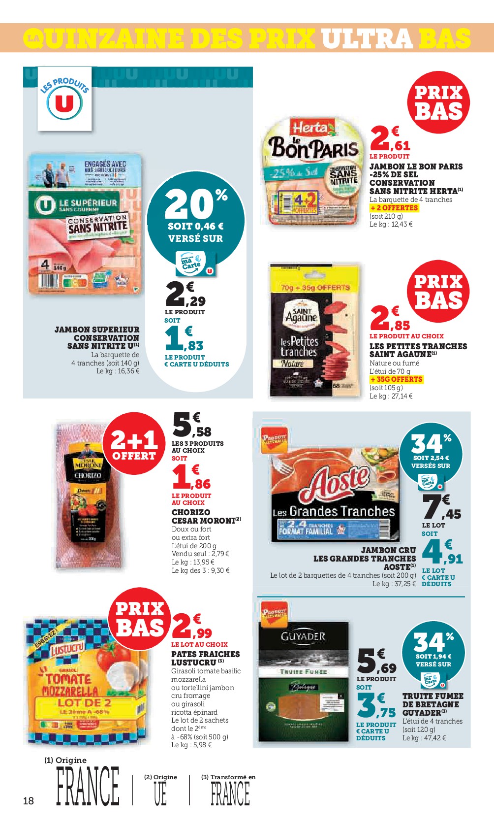 super-u - Catalogue Super U valable du 06/01 au 18/01 - page: 18