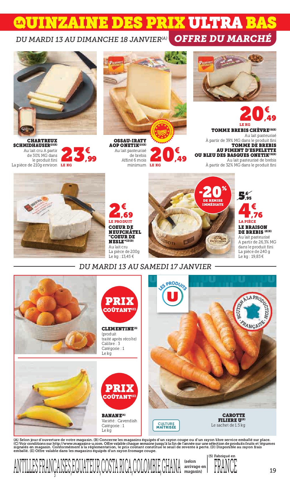 super-u - Catalogue Super U valable du 13/01 au 25/01 - page: 19