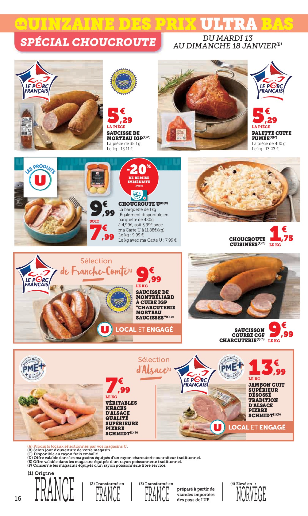 super-u - Catalogue Super U valable du 13/01 au 25/01 - page: 16