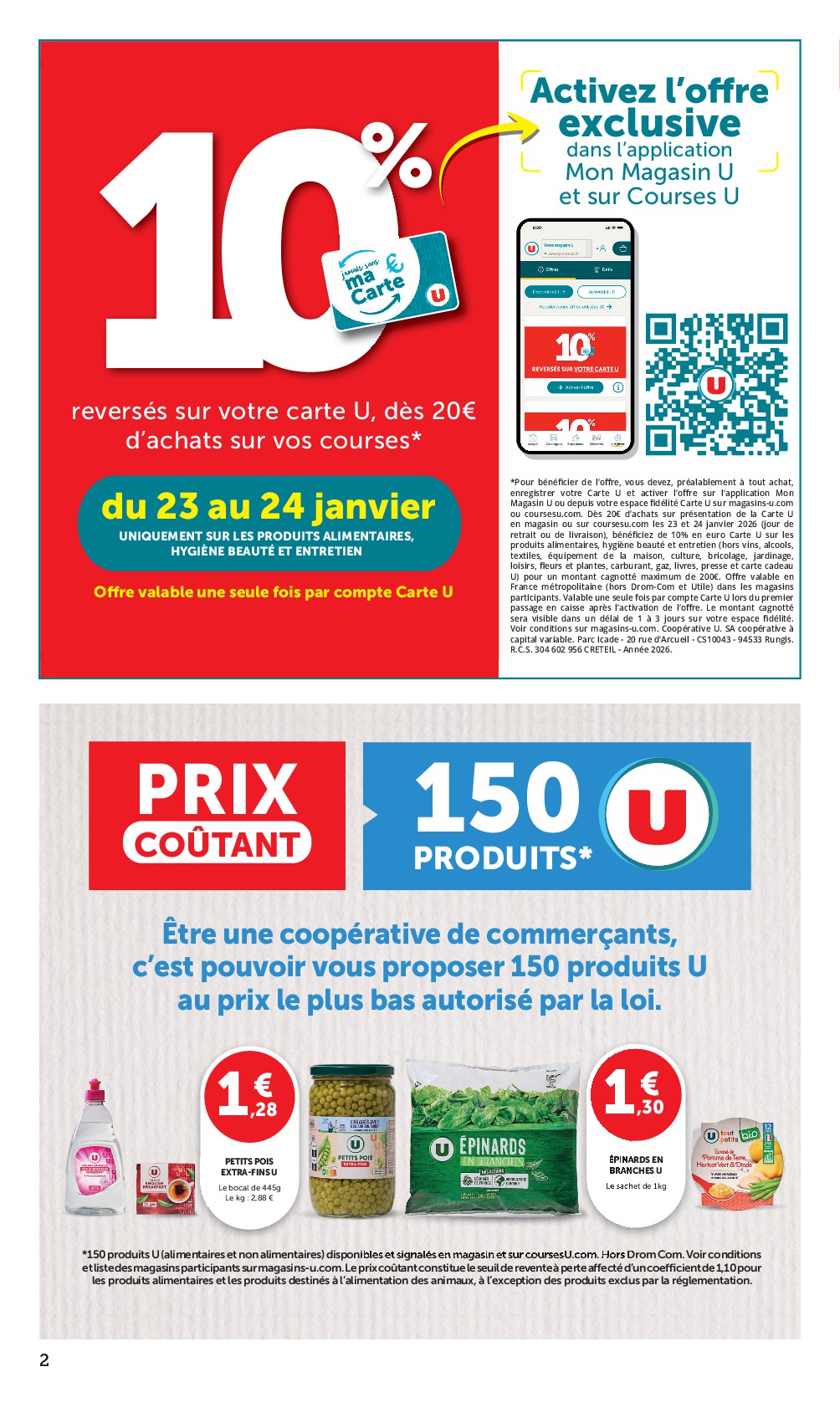super-u - Catalogue Super U valable du 20/01 au 01/02 - page: 2