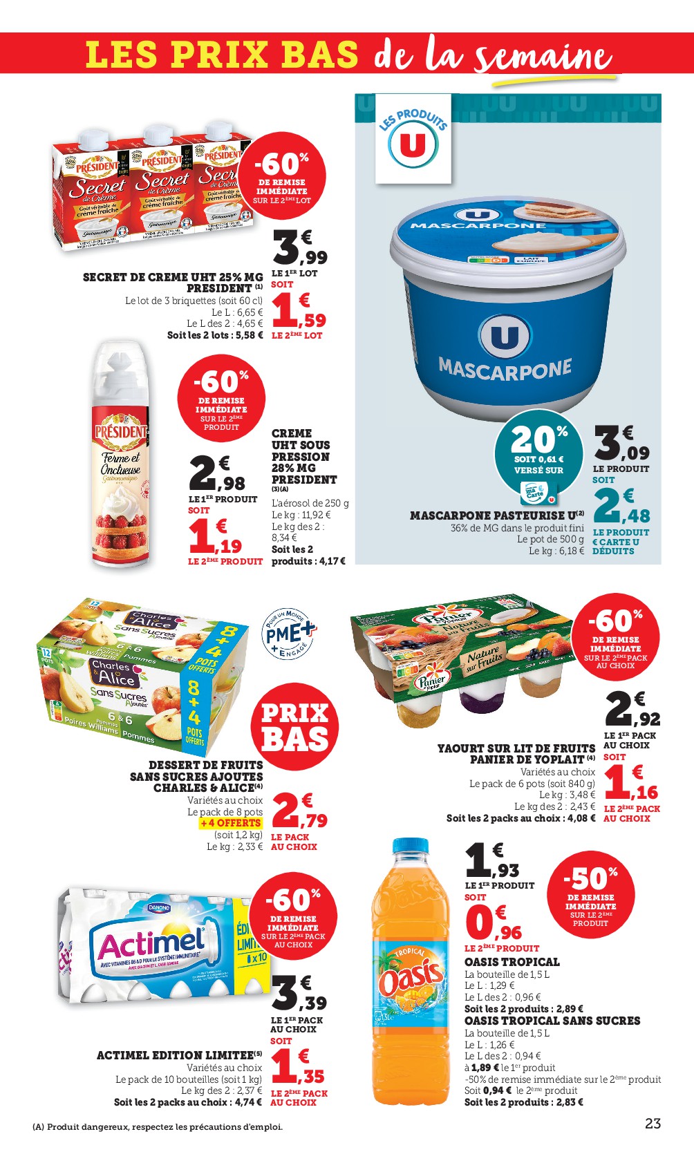 super-u - Catalogue Super U valable du 20/01 au 01/02 - page: 23