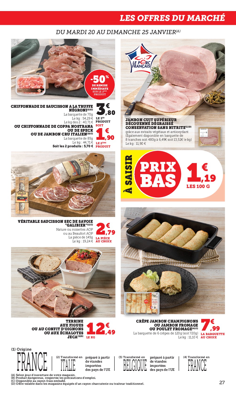 super-u - Catalogue Super U valable du 20/01 au 01/02 - page: 27