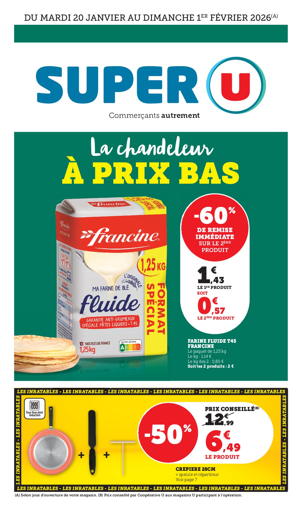 super-u - Catalogue Super U valable du 20/01 au 01/02 - page: 1