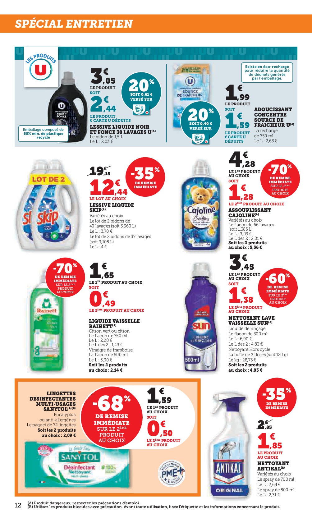 super-u - Catalogue Super U valable du 27/01 au 08/02 - page: 12