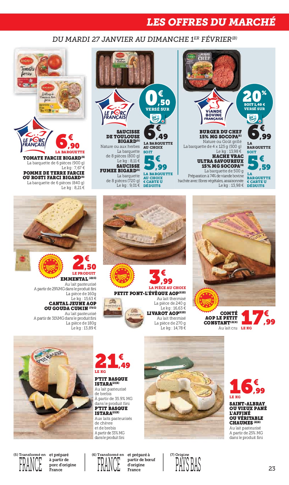 super-u - Catalogue Super U valable du 27/01 au 08/02 - page: 23