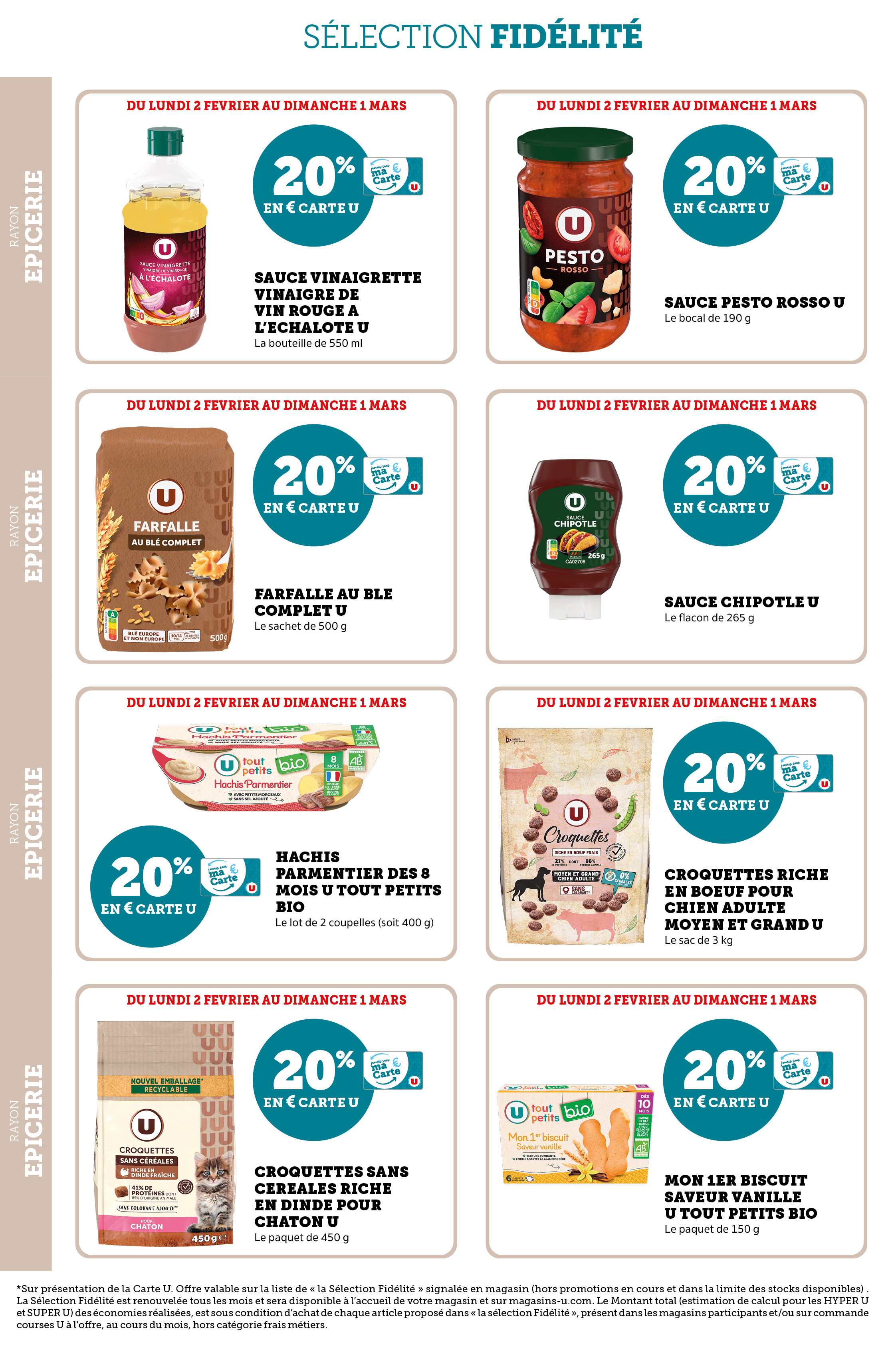 super-u - Catalogue Super U - Ma sélection Carte valable du 02/02/2026 au 01/03/2026 - page: 20