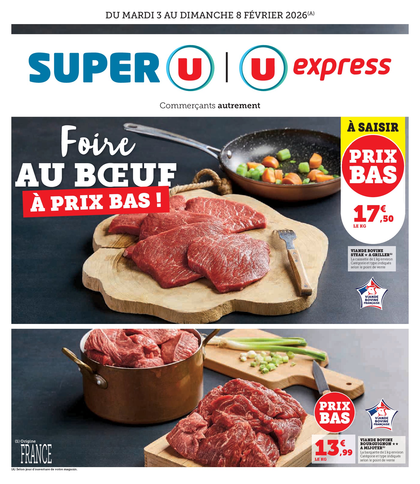 super-u - Catalogue Super U - Foire au boeuf valable du 03/02/2026 au 08/02/2026