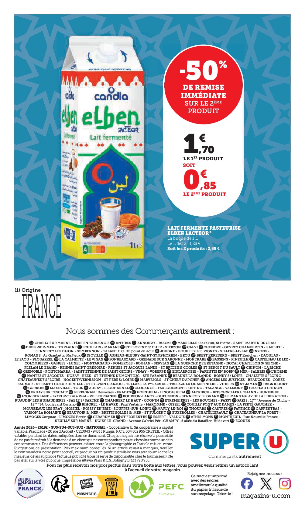 super-u - Catalogue Super U - Saveurs d'Orient à prix bas valable du 10/02/2026 au 22/02/2026 - page: 10