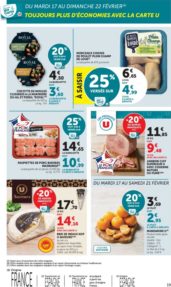 super-u - Catalogue Super U valable du 17/02/2026 au 01/03/2026 - page: 19