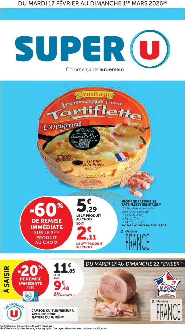super-u - Catalogue Super U valable du 17/02/2026 au 01/03/2026 - page: 1