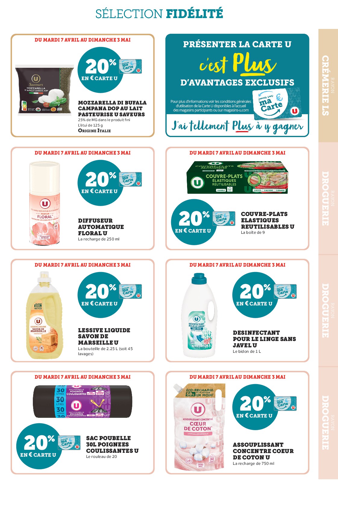 super-u - Current Super U - Ma sélection Carte U avril leaflet valid from du mardi 07/04/2026 to du dimanche 03/05/2026 - page: 9