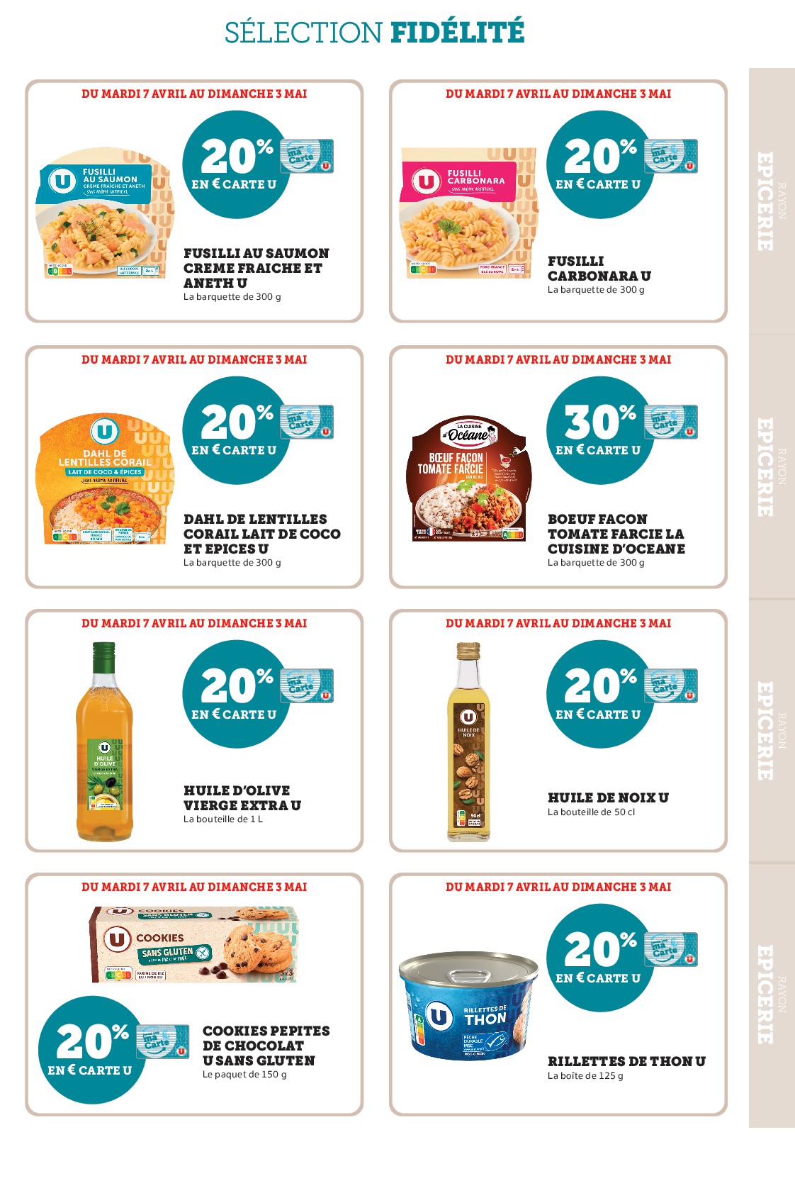 super-u - Current Super U - Ma sélection Carte U avril leaflet valid from du mardi 07/04/2026 to du dimanche 03/05/2026 - page: 21
