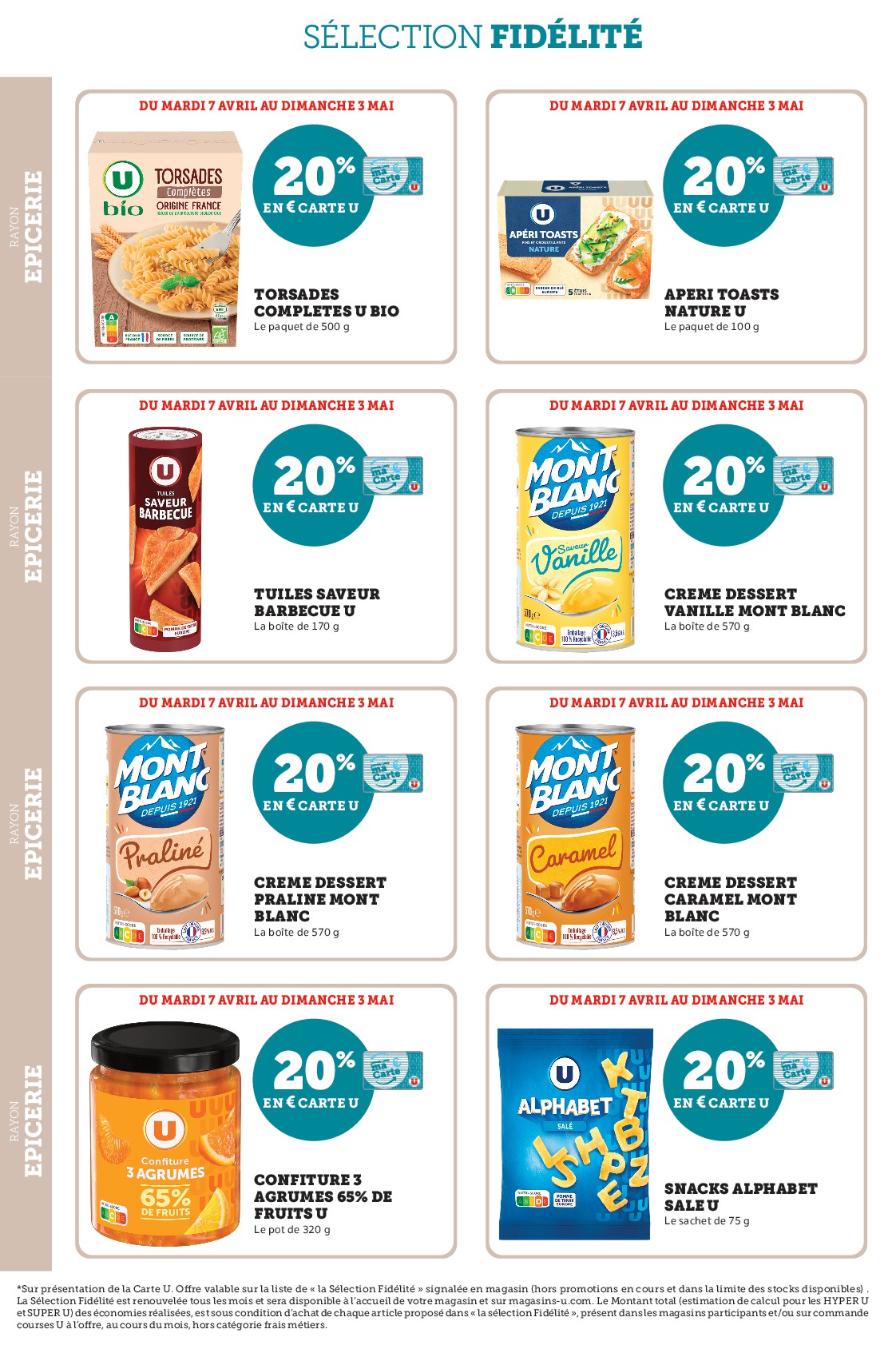 super-u - Current Super U - Ma sélection Carte U avril leaflet valid from du mardi 07/04/2026 to du dimanche 03/05/2026 - page: 16