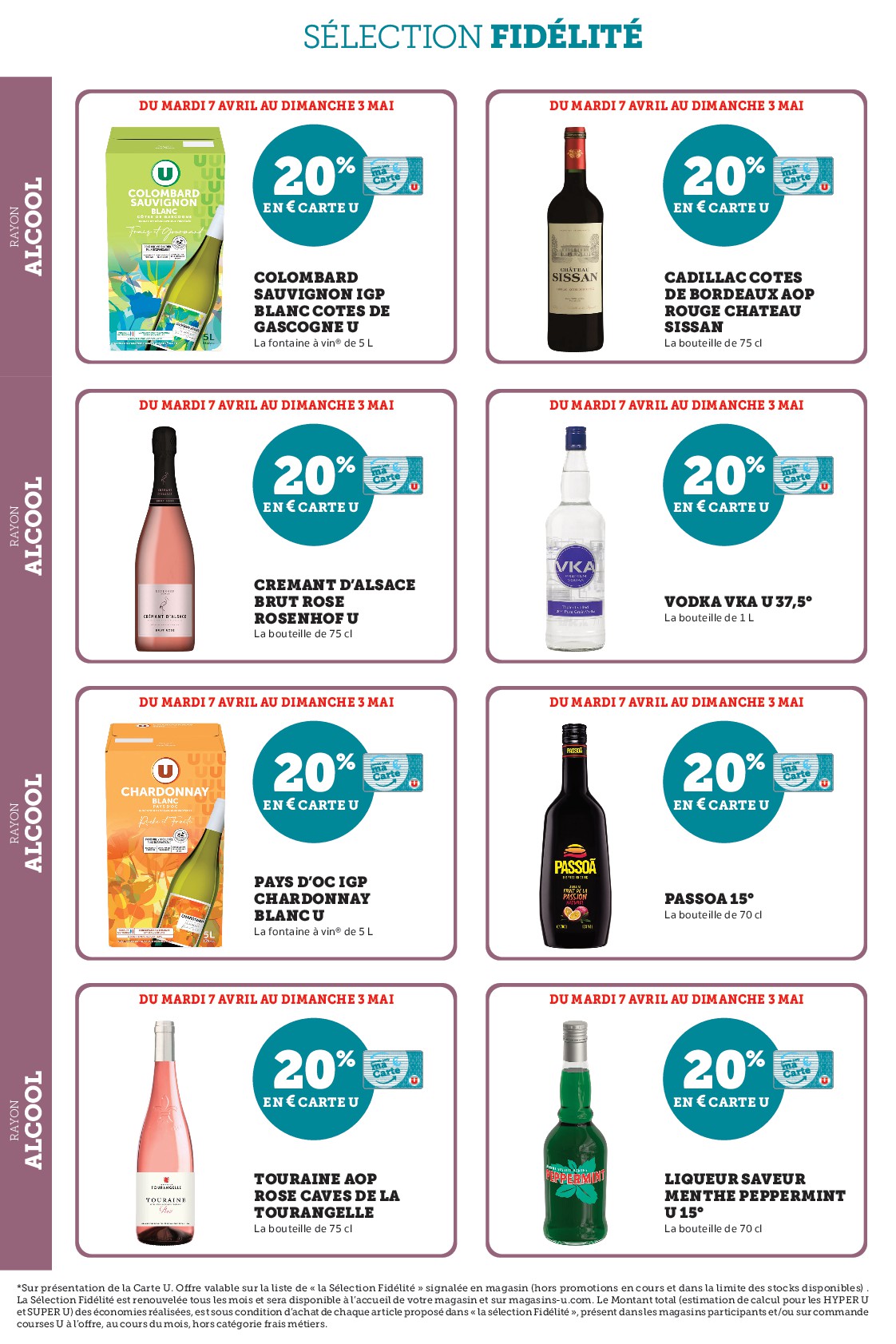 super-u - Current Super U - Ma sélection Carte U avril leaflet valid from du mardi 07/04/2026 to du dimanche 03/05/2026 - page: 24