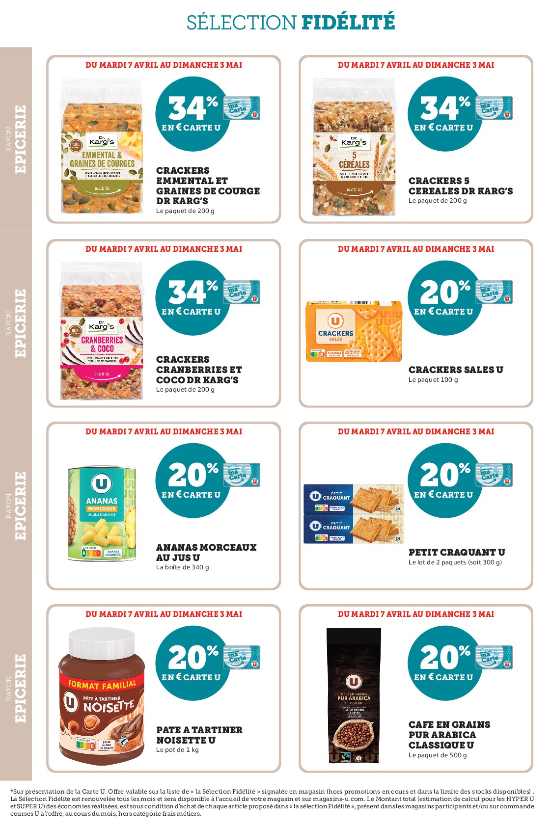 super-u - Current Super U - Ma sélection Carte U avril leaflet valid from du mardi 07/04/2026 to du dimanche 03/05/2026 - page: 18