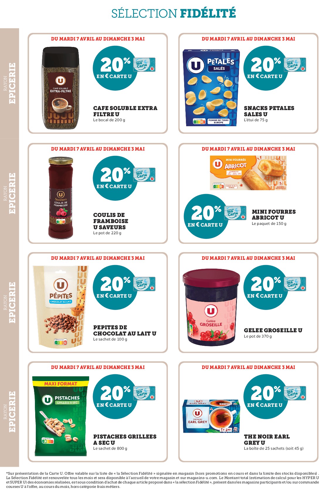 super-u - Current Super U - Ma sélection Carte U avril leaflet valid from du mardi 07/04/2026 to du dimanche 03/05/2026 - page: 14