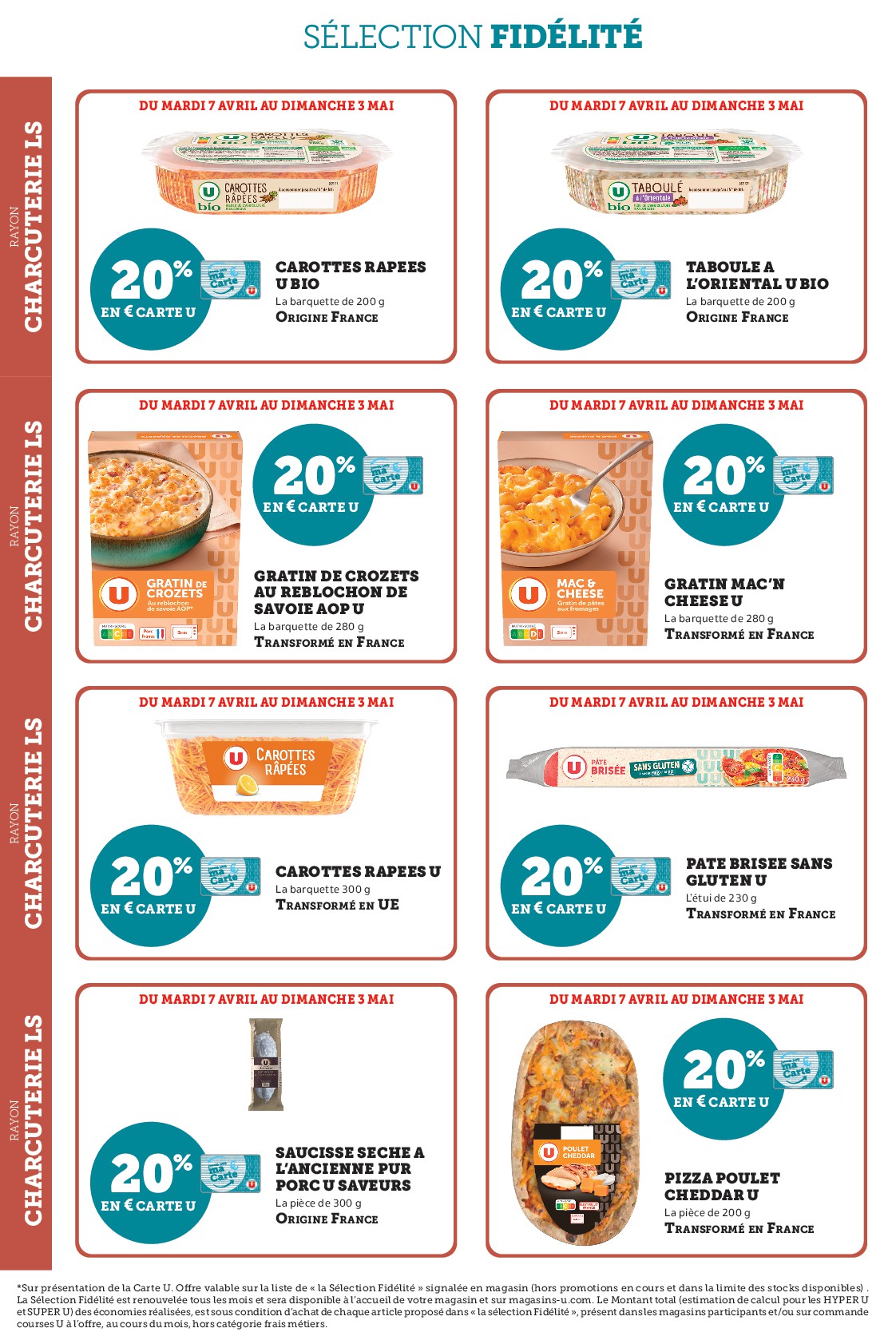 super-u - Current Super U - Ma sélection Carte U avril leaflet valid from du mardi 07/04/2026 to du dimanche 03/05/2026 - page: 4
