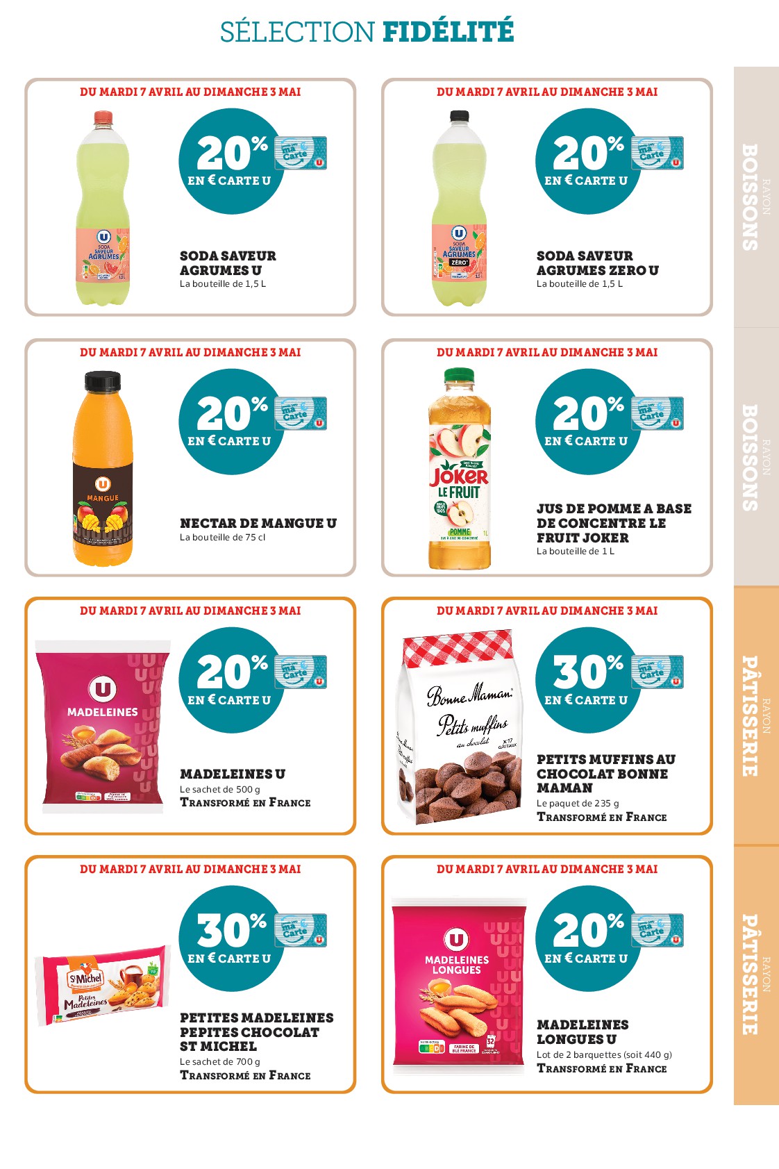 super-u - Current Super U - Ma sélection Carte U avril leaflet valid from du mardi 07/04/2026 to du dimanche 03/05/2026 - page: 27