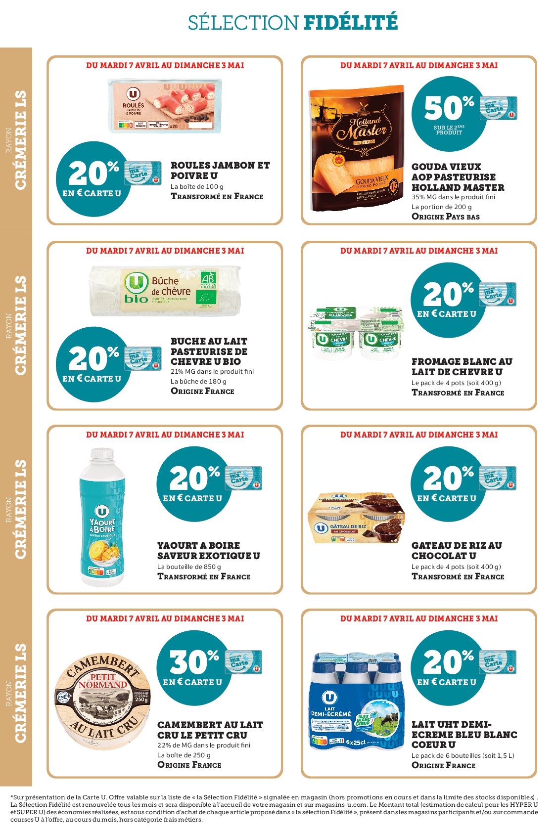 super-u - Current Super U - Ma sélection Carte U avril leaflet valid from du mardi 07/04/2026 to du dimanche 03/05/2026 - page: 8