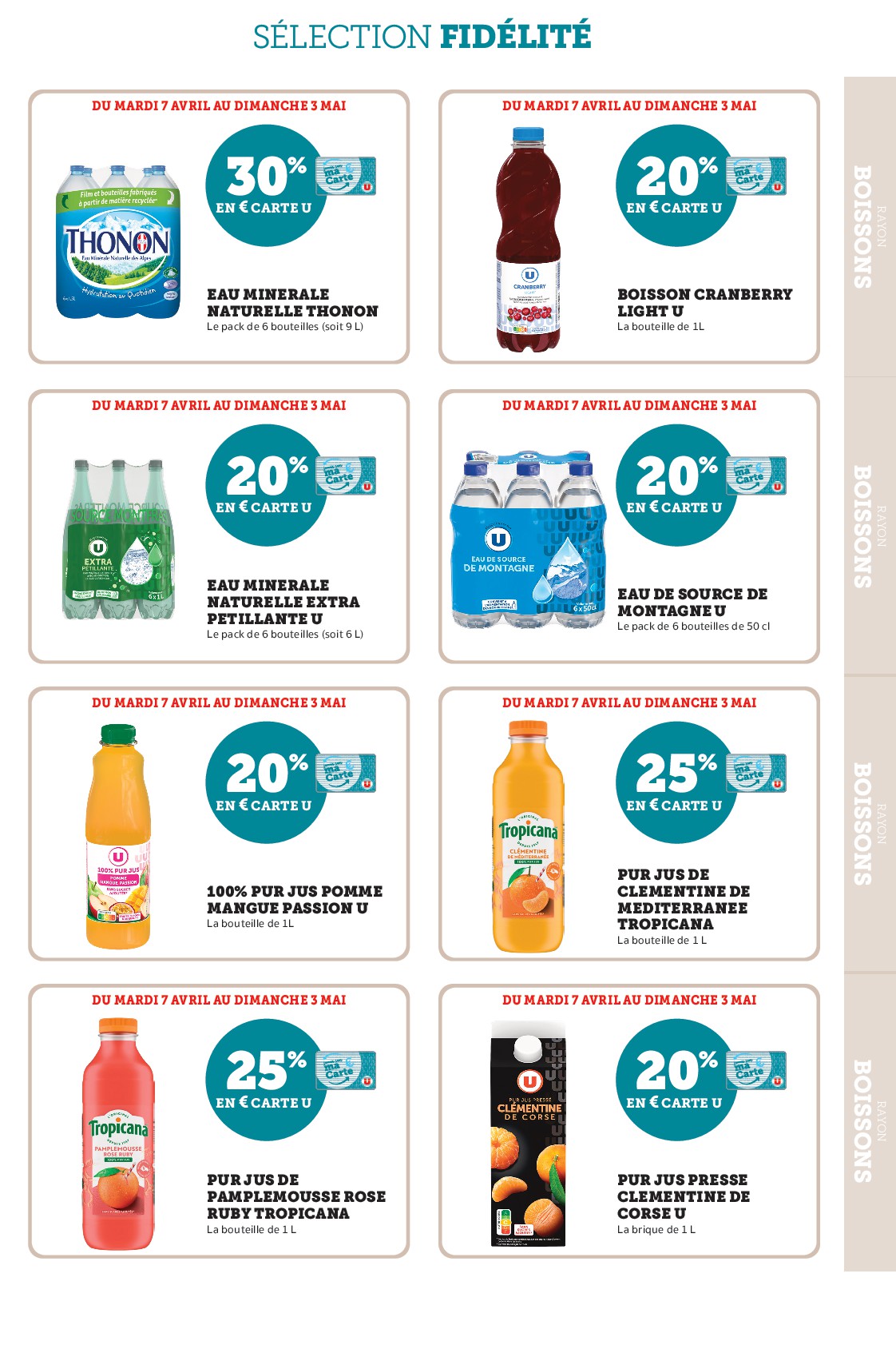 super-u - Current Super U - Ma sélection Carte U avril leaflet valid from du mardi 07/04/2026 to du dimanche 03/05/2026 - page: 25