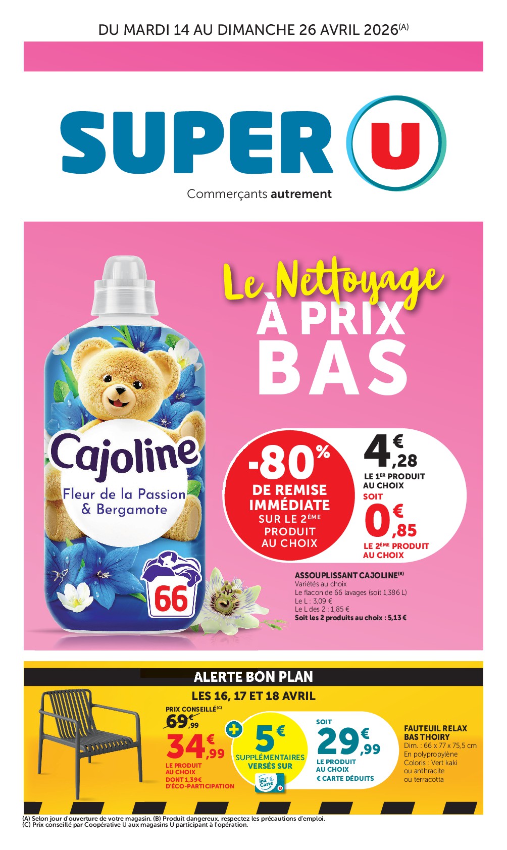 super-u - Prospectus Super U valide du du mardi 14/04/2026 au du dimanche 26/04/2026